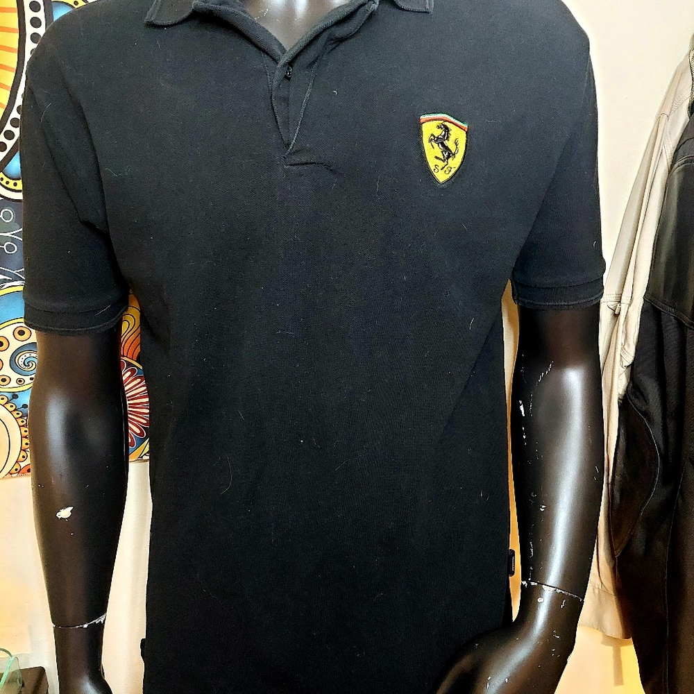 Black Ferrari Polo Shirt